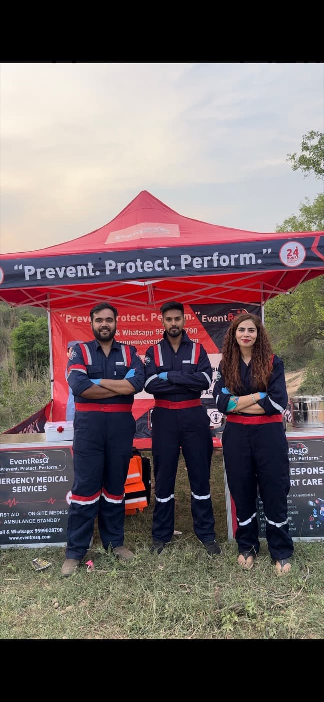 On-site medics at the gathering
